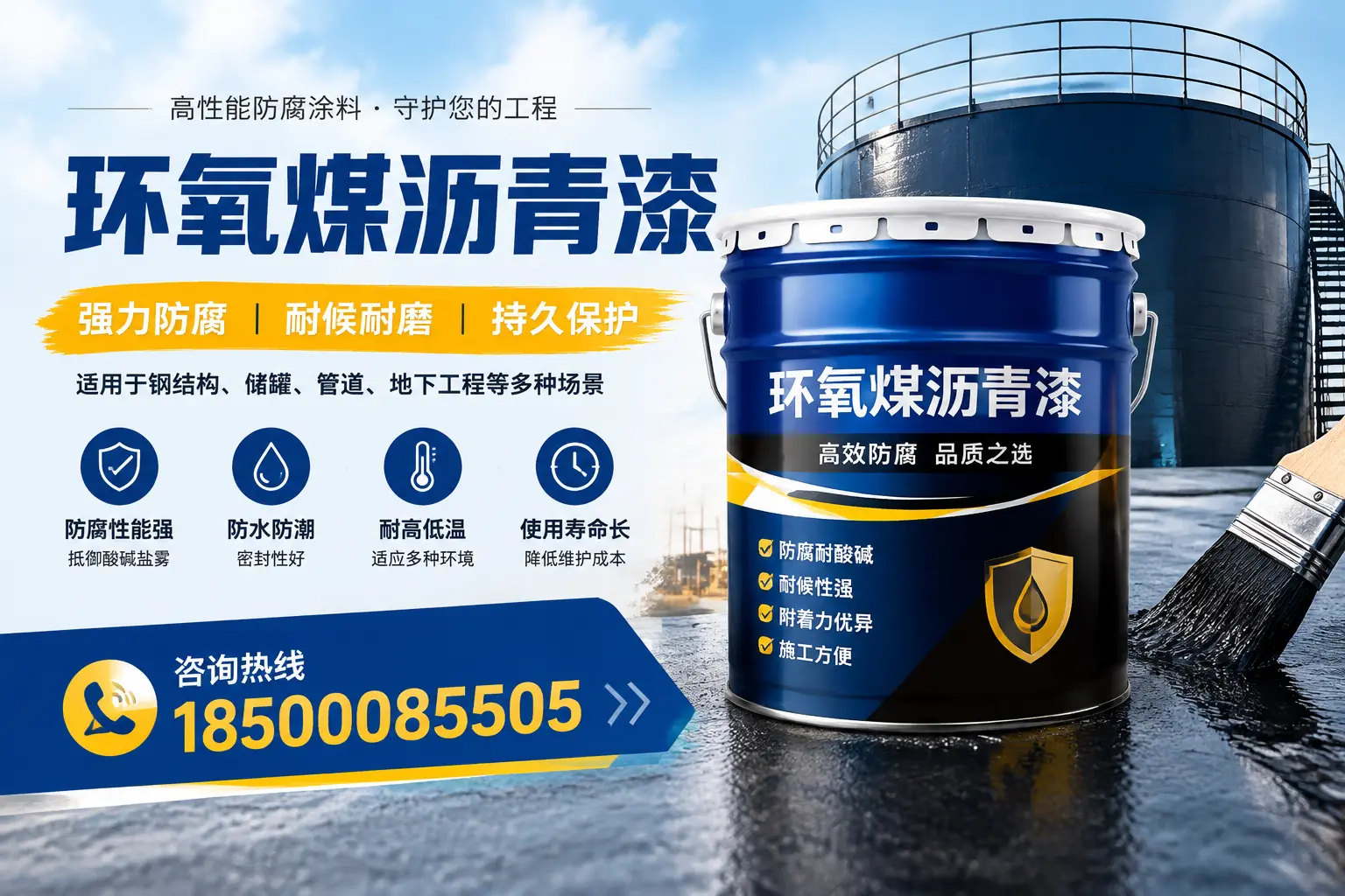 环氧煤沥青漆在工业中的应用，丹东企业的选择
